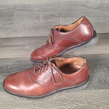 Johnston Murphy Men's Size 9M Oxford Dress Shoes Brown Lace Up Leather 20-1258