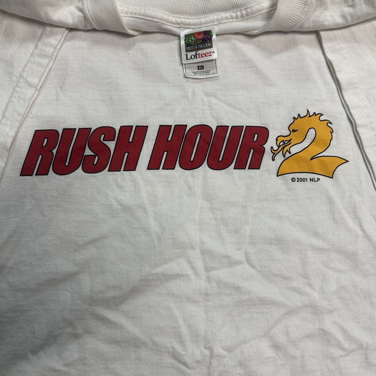 Vintage 2001 Rush Hour 2 Movie Promo Tee T-Shirt XL Jackie Vintage 2001 Rush Hour 2 Movie Promo Tee T-Shirt XL Jackie