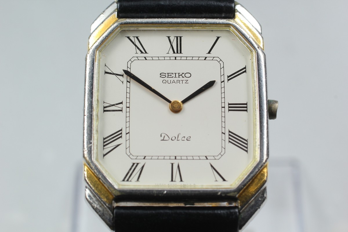 ☆Exc+4☆ SEIKO Dolce 6020-5940 White Dial Men's Quartz ☆Exc+4☆ SEIKO Dolce 6020-5940 White Dial Men's Quartz