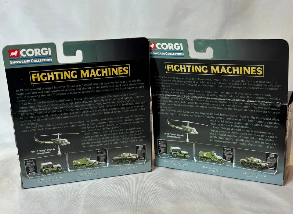 Corgi Showcase Fighting Machines Vietnam M48-A3 2002 tanque Patton Willys 1/4 tonelada Foto 4 de 4