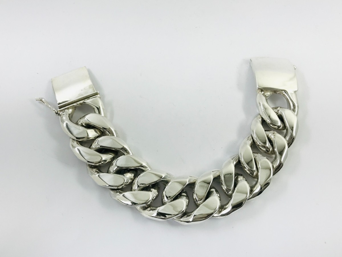 MEXICO MADE SILVER925 CURBCHAIN BRACELET
