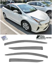 For 16-22 Toyota Prius Prime JDM MUGEN Tape-On Side Window Visor Rain Deflectors