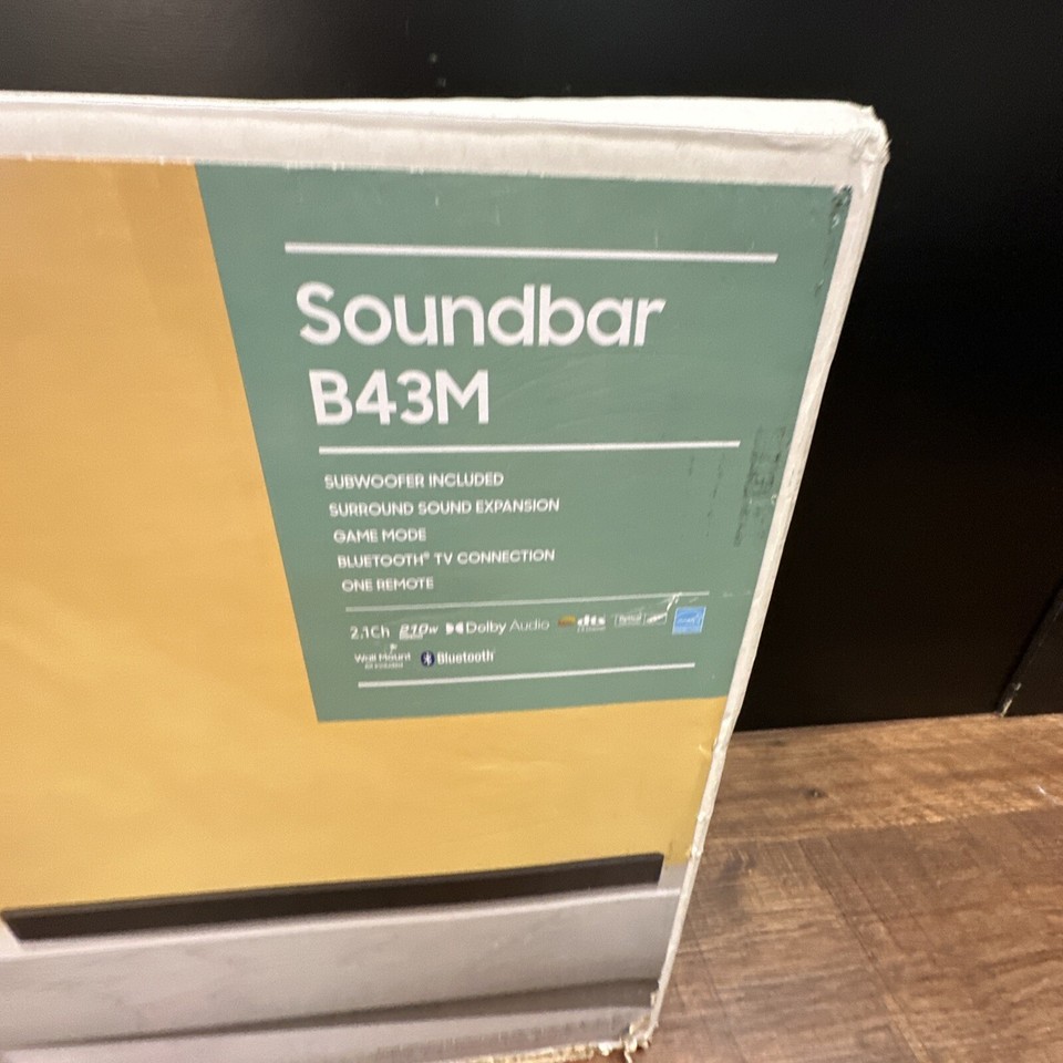 Samsung B43M HWB43M Black Dolby Audio Bluetooth Wireless Subwoofer