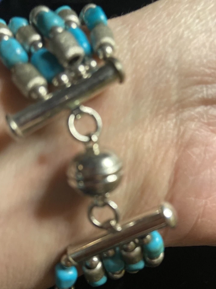 Pulsera QVC Turquesa Multi Hilo Bronce Italia® Italia Milor Para Mujer Foto 3 de 4