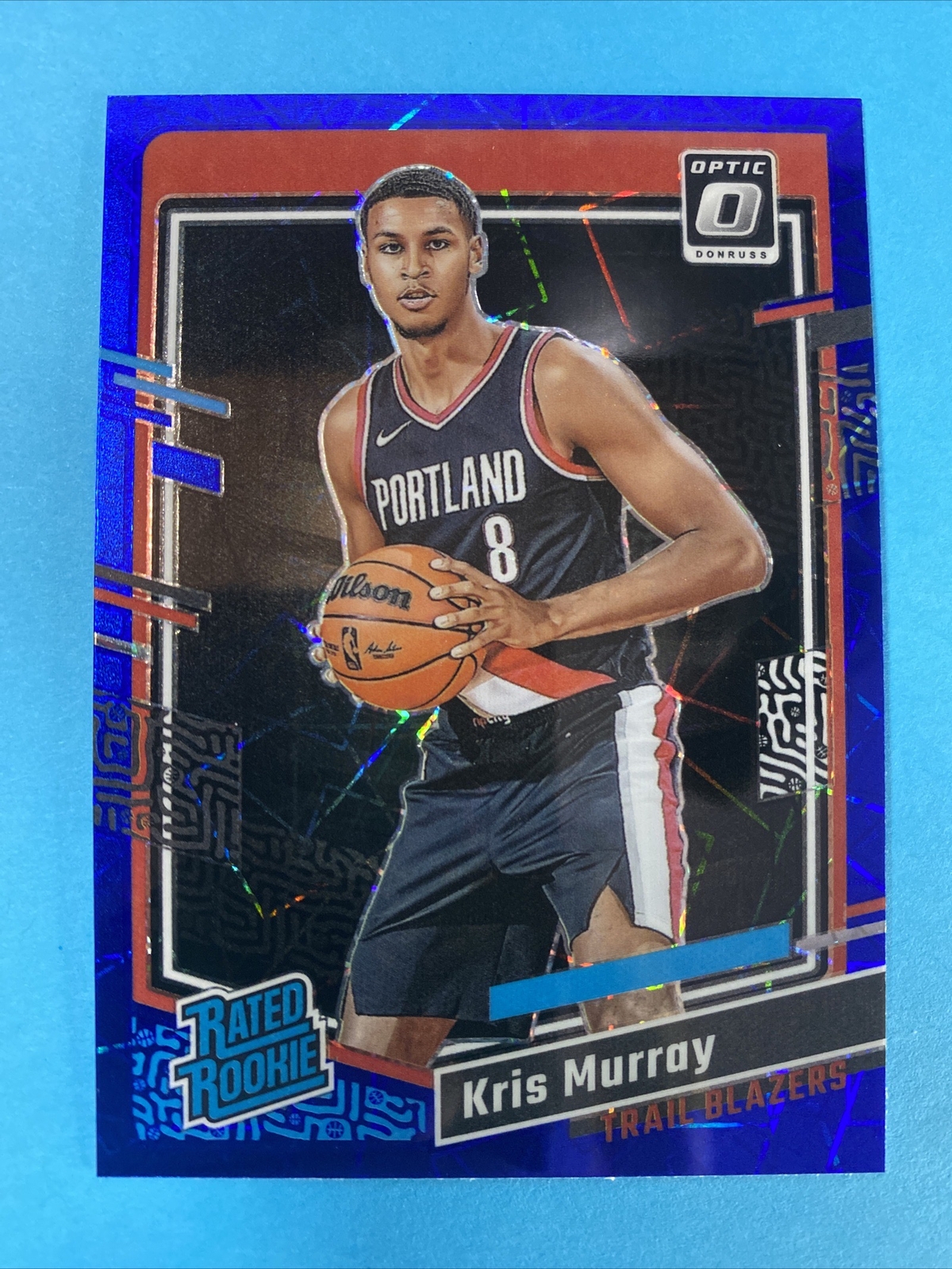 2023-24 Donruss Optic Basketball Blue Velocity Rookie Rated Kris Murray #213 RC
