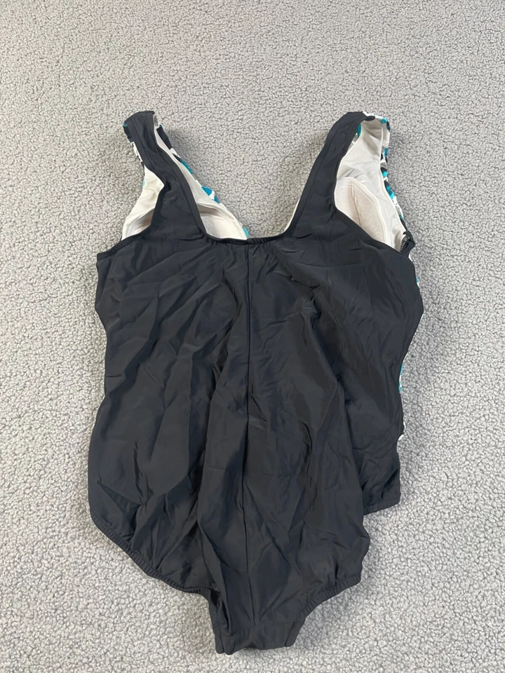 Traje de baño INC International Concepts One Piece negro para mujer talla 18W” Foto 3 de 4