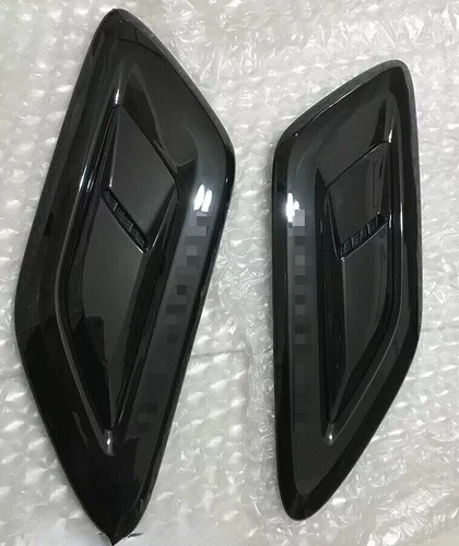 2X Cubierta de rejilla de aire de ventilación del capó delantero para Range Rover Sport 2018-2022 negro brillante - Imagen 3 de 6