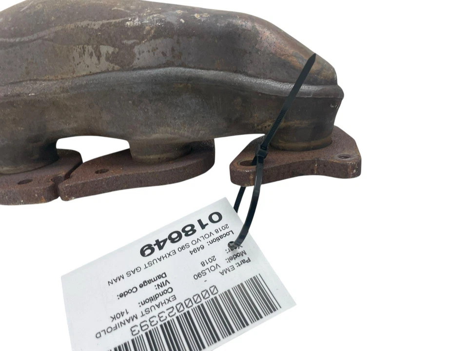 2018 VOLVO S90 EXHAUST GAS MANIFOLD W/O TURBO ASSEMBLY OEM Foto 2 de 4