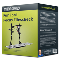 Menabo FahrradträGer Cobra Plus Schwarz/Silber FüR Ford Focus III - 3 FahrräDer