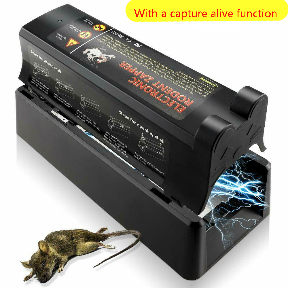 Rat Traps Indoor For Home Victor Electronic Mouse & Rat Trap - 7000V Humane Pest Killer, Indoor/Outdoor, Battery/US Plug, Child & Pet Safe Electric Mouse Killer - Foto 7