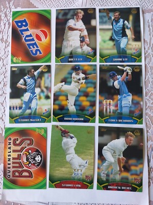 Topps ACB (2000-1) - Cricket - partial set 66 cards) Aus & State players