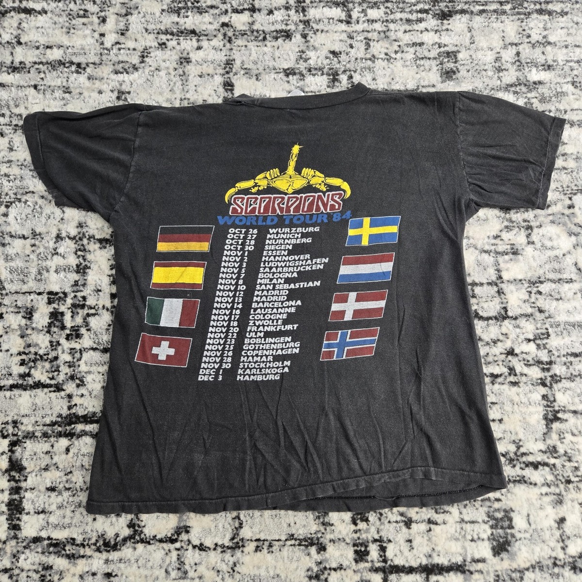SCORPIONS Tシャツ Lサイズ Vtg 1984 Scorpions World Tour T-Shirt L Love At First Sting