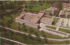 Bird's Eye View of James Franklin Bell Hall, Fort Leavenworth, Kansas Postcard