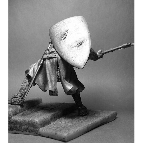 ⭐Action Figure Knight of the Templar Order 90 mm Figures Tin. UnPainted⭐ - Picture 4 of 4