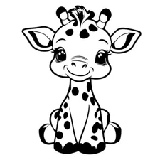 Baby Giraffe Graphic Vinyl Decal Car Truck Window Tablet Laptop Walls Mirror