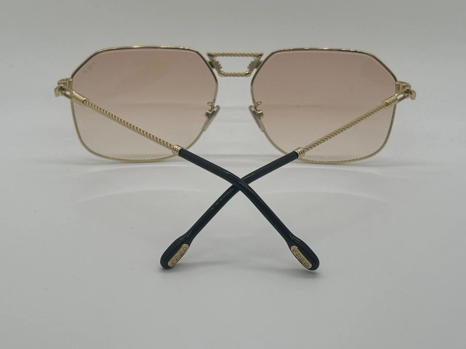 Nuevas gafas de sol Fred FG40038U 30E doradas con lentes marrones 62-15-150 mm Foto 4 de 4