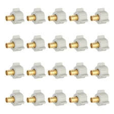 EFIELD 20 PCS 1/2" Pex X 1/2" Female NPT Swivel Crimp Brass Fittings, Lead Free