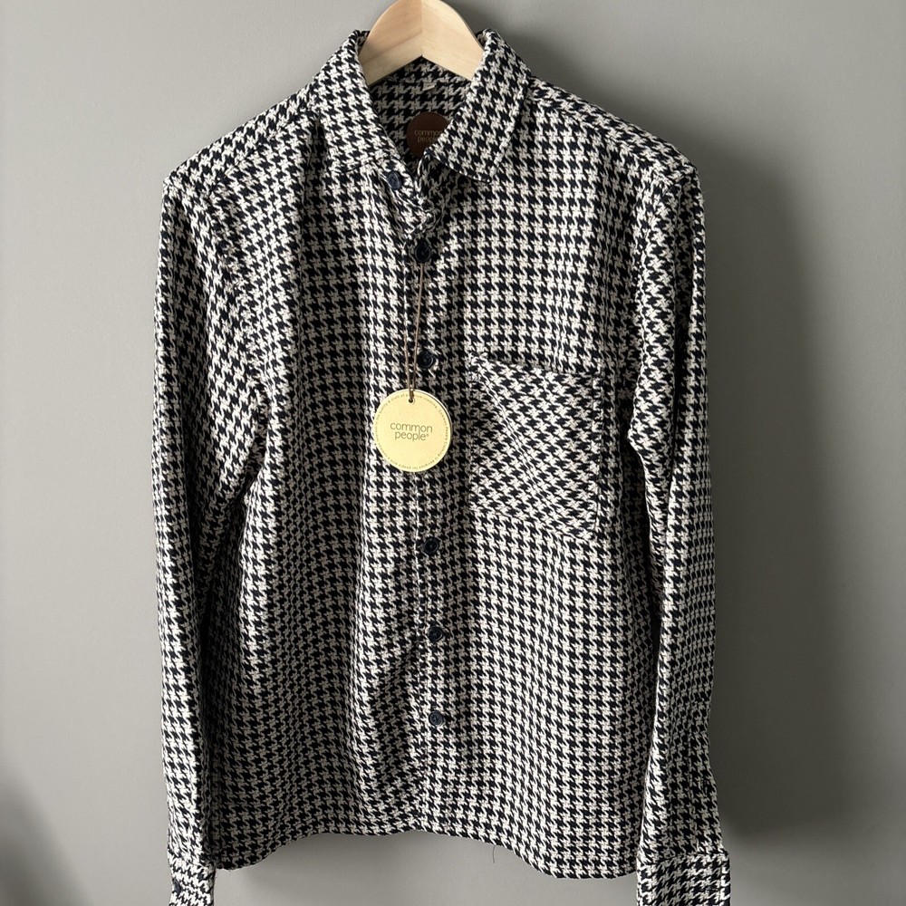 COMMON PEOPLE Men's Granby 1 Pocket Flannel Shirt Size S Overshirt Jacket