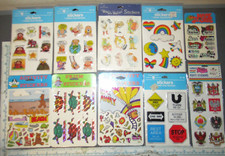 Vintage 80s Stickers 10 Sealed Packages