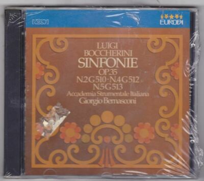 Boccherini - Sinfonie Op.35; N.2G510; N.4G512; N.5G513 CD