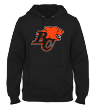 Men's BC Lions British Columbia Black Primary CFL Football Hooded Sweatshirt