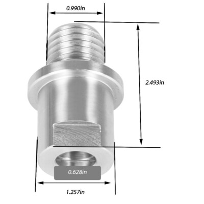 Shopsmith to 1'' x 8tpi Lathe Headstock Spindle Adapter 5/8'' New