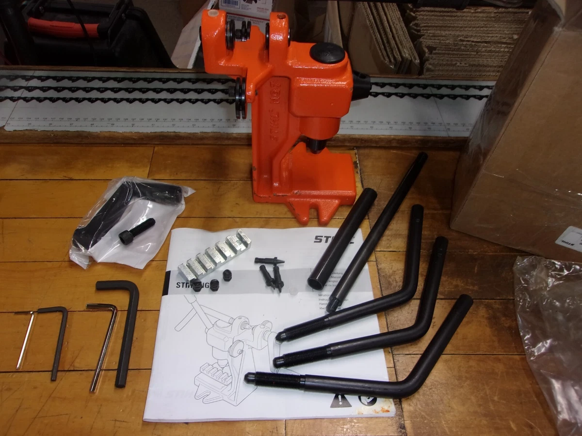 Stihl NG7 Bench Mount Saw Chain Breaker Spinner Combo 5805 012 7520 GM B8A1