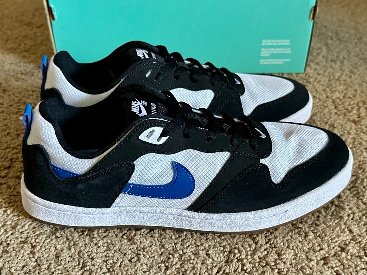 Size 12 Nike SB Alleyoop White Royal Blue Skate Shoes New In Box No  Lid