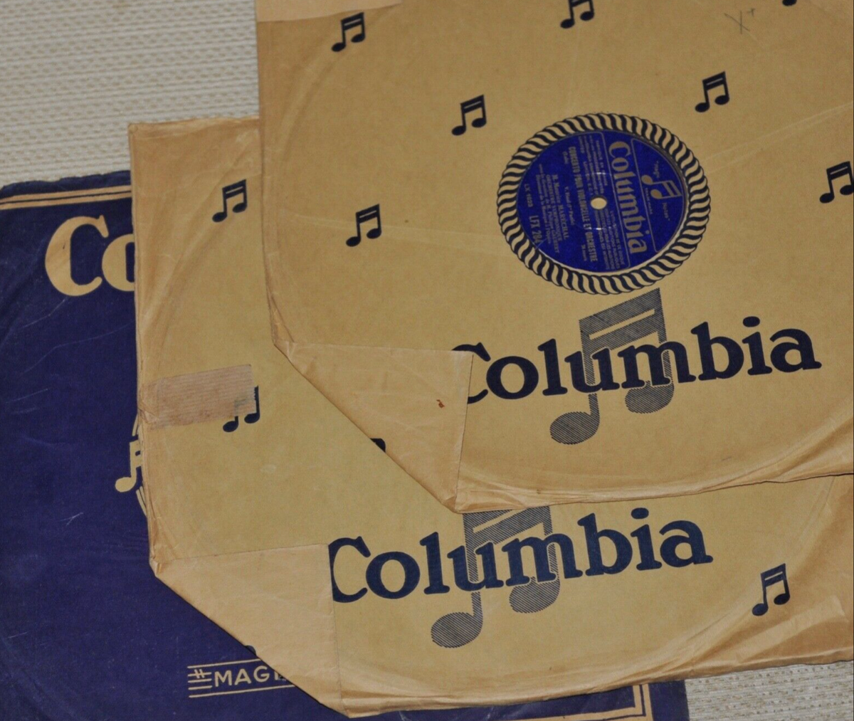 仏Columbia LFX282/4　ラロ チェロ協奏曲　モーリス・マレシャル MAURICE MARECHAL *LALO Cello Concerto * 3 X 78rpm Columbia LFX 282