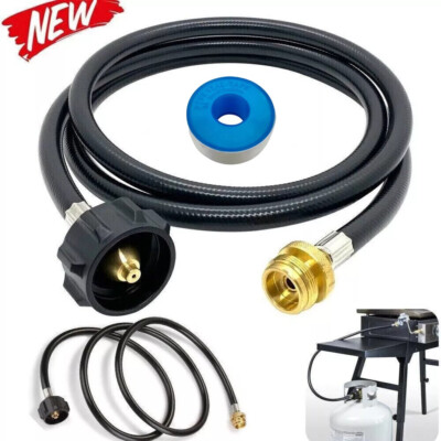 6FT Propane Adapter Hose LP Tank 1lb to 20lb Converter For QCC1 Type1 Gas Grill