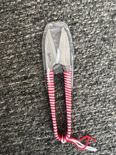 KOTOBUKI Traditional Japanese Thread Scissors Red and White Wrapped ...