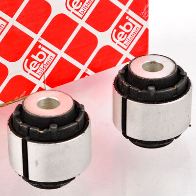 2x FEBI 32037 Querlenkerlager Hinten Unten für BMW E81 E87 E90 E91 E92 X1 E84