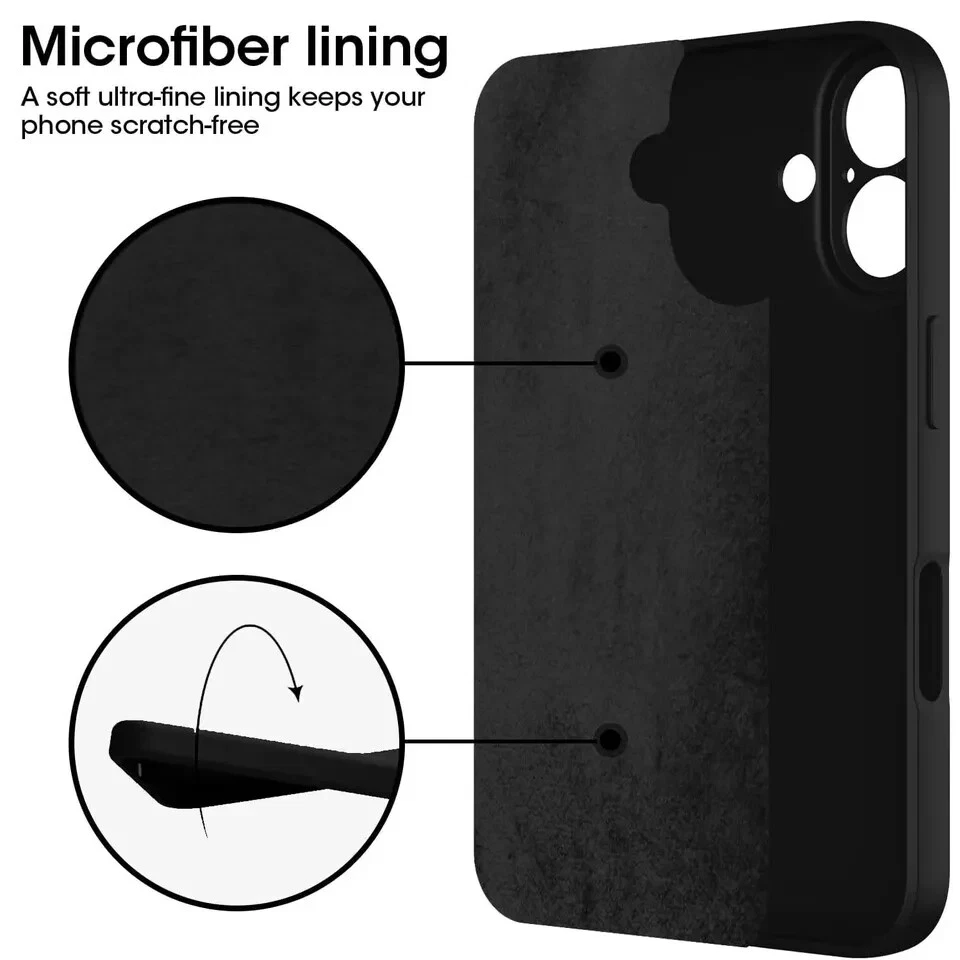 Coque iPhone 16 15 14 13 12 11 Pro Max Silicone Antichoc Mat +Verre Trempé Écran - Photo 4/4