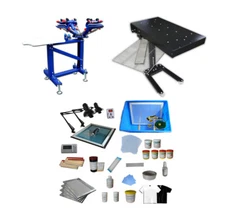 4 Color Silk Screen Printing Kit Press Equipment Pressing DIY  Easy to Operate