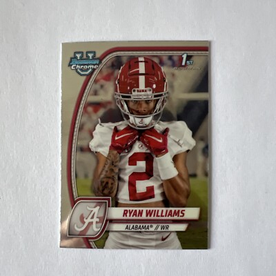 2024 Bowman Chrome University RYAN WILLIAMS 1st Alabama #53 Roll Tide