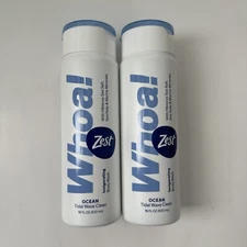 (2) Zest Whoa Invigorating Body Wash Ocean Tidal Wave Clean 18 Oz