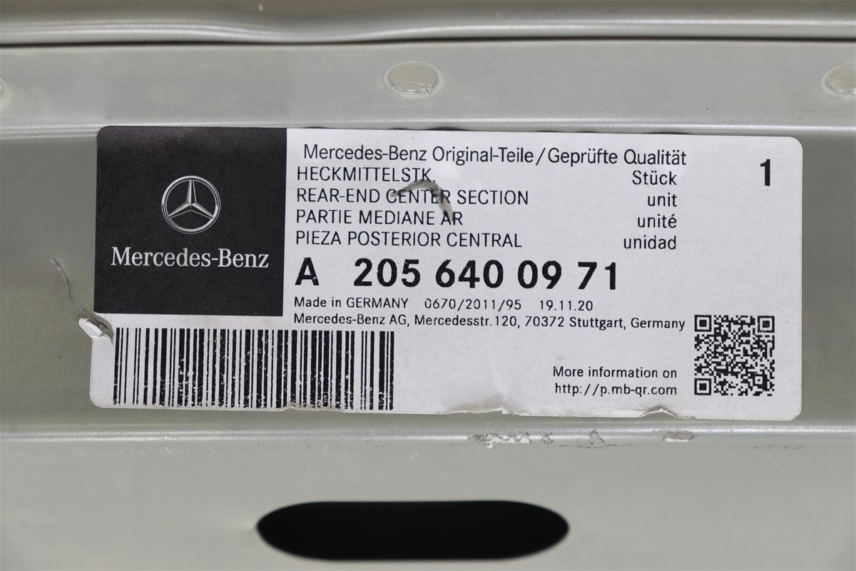 NEW OEM Mercedes-Benz Rear Body Apron Panel A2056400971 C-Class