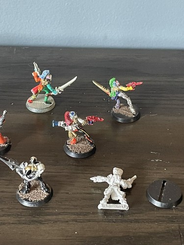 Vtg GW Warhammer 40k Harlequins Troupe x11 Metal OOP Rogue Trader Death Jester C - Picture 10 of 10
