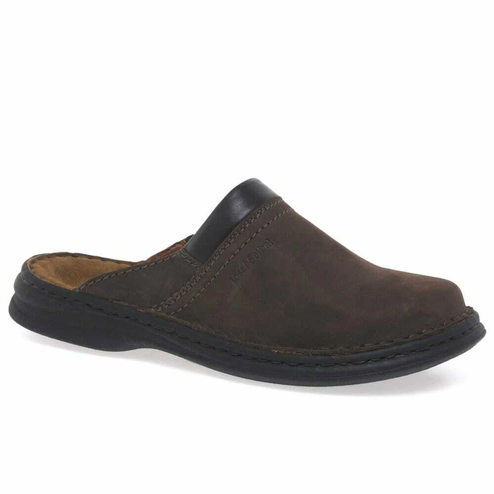 Josef Seibel Max Men's Brown Leather Mules