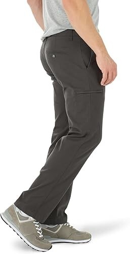 Lee Herren Extreme Motion Straight Canvas Cargo Hose Shadow Farbe Grau alle Größen - Bild 2 von 5