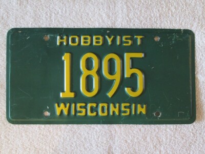 plaque immatriculation américaine Wisconsin Usa american license plate