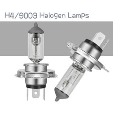 H4 9003 10090w Kit Halogen Headlight Bulbs High Low Beam 3200k Warm Yellow 2pcs