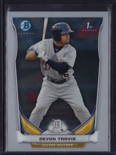2014 BOWMAN CHROME PROSPECTS DEVON TRAVIS #BCP33 TIGERS BLUE JAYS