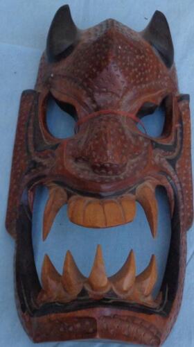 Incredibile maschera decorativa in legno intagliata a mano - IN OTTIME CONDIZIONI - DETTAGLIO INCREDIBILE - DA COLLEZIONE - Foto 1 di 8