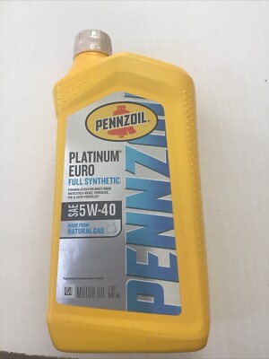 Pennzoil Platinum Euro Full Synthetic 5W-40 Motor Oil 1-Quart