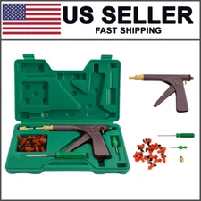 Tire Plugger Tubeless Tire Wheel Repair Gun Kit Mushroom Plug Probe Nozzle
