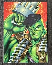 The New Hulk 1994 Flair Fleer Marvel Universe #77 Insert Card Origin Anime Vtg