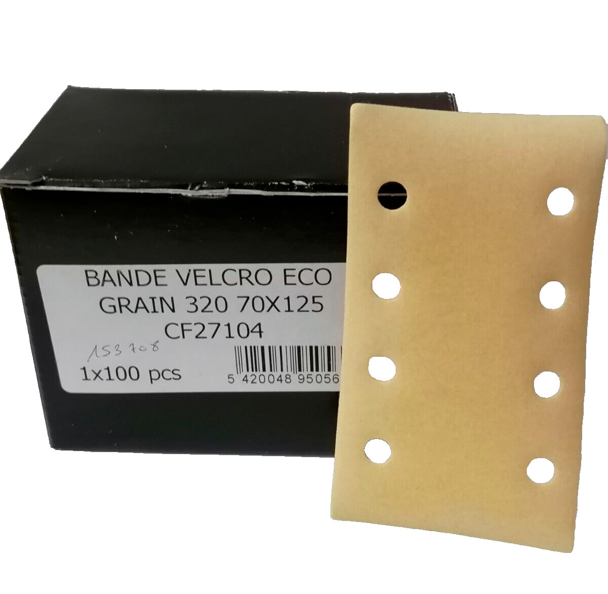 Coupes abrasives P320 pour éliminer les imperfections des peintures, format 70x125mm 8 trous