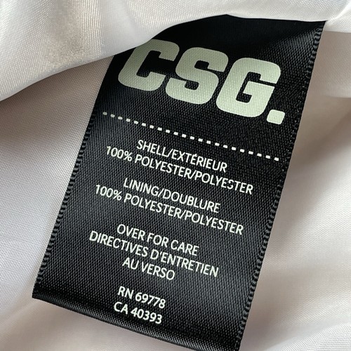 CSG Windbreaker mit Kapuze weiß, orange und hellbraun durchgehender Reißverschluss Größe XL ** - Bild 8 von 8