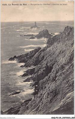 ADQP11-29-1034 - POINTE DU RAZ - south side perspective - sunset